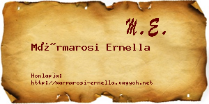 Mármarosi Ernella névjegykártya